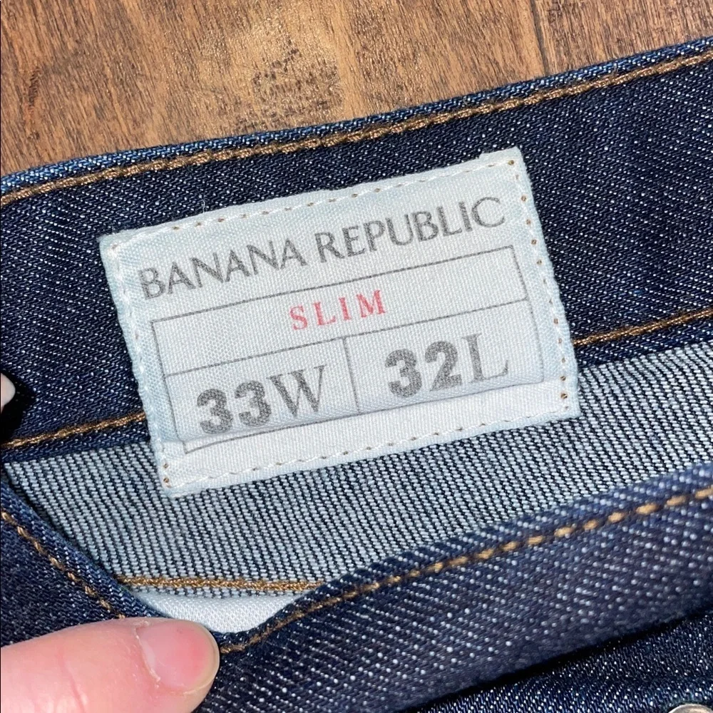 Banana Republic Men's Deep Indigo Straight slim jeans